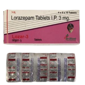 Lorazepam(Lozar) 3mg Tablets